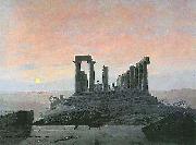 Caspar David Friedrich Der Tempel der Juno in Agrigent) Spain oil painting artist